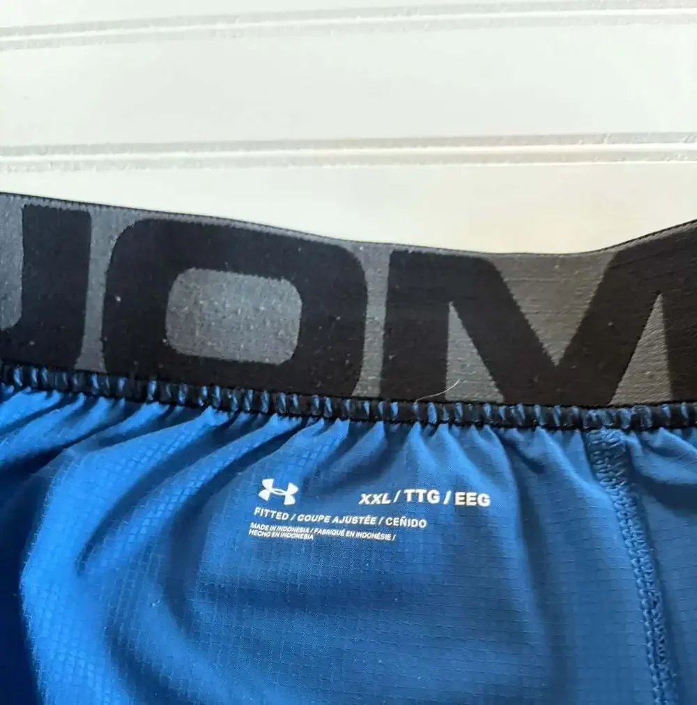 Under Armour UA Vanish Woven Lightweight Shorts Men's Sz 2XL XXL Blue Gym